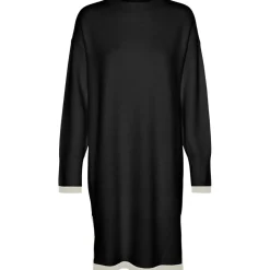 Vero Moda dame kjole VMSABA - Black W BIRCH CONTRAST Hot