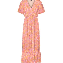 Vero Moda dame kjole VMVERA - Mock Orange VERA Hot