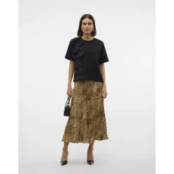 Vero Moda dame nederdel VMWAKI - Black Leo Clearance