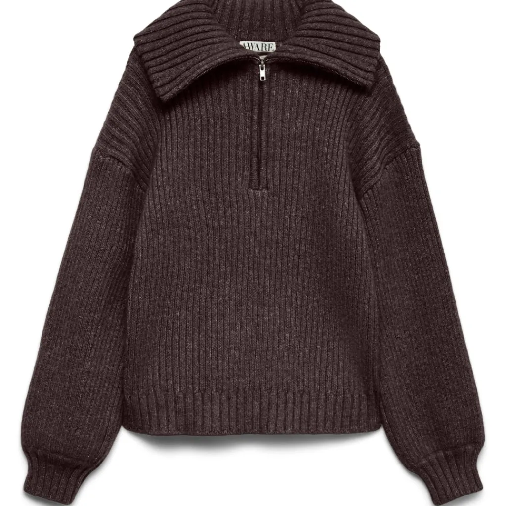 Vero Moda Dame Pullover Awulla - Chocolate Plum Hot