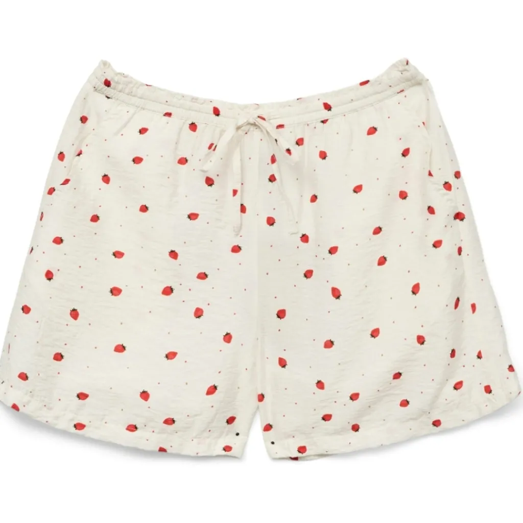 Vero Moda dame shorts VMODETTE - Snow White Strawberry w. dots Best