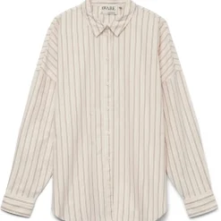 Vero Moda DAME SKJORTE AWPARIS - Birch Stripes Zinfandel