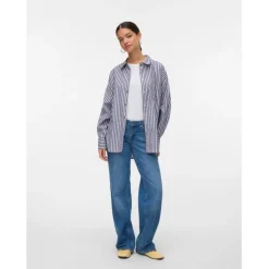 Vero Moda DAME SKJORTE AWPARINA - Allure ZINFANDEL/BIRCH Outlet