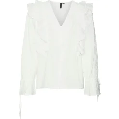 Vero Moda dame skjorte VMKAUSA - Snow white Online