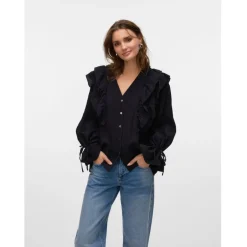 Vero Moda dame skjorte VMKAUSA - Black Discount