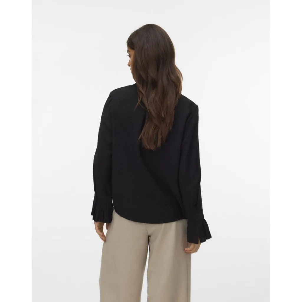 Vero Moda Dame Skjorte VMPlissi - Black Clearance