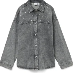 Vero Moda dame skjorte VMRIVA - Medium Grey Denim RIVETS Clearance