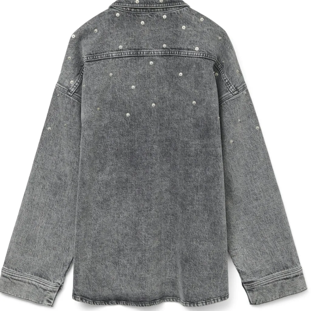 Vero Moda dame skjorte VMRIVA - Medium Grey Denim RIVETS Clearance