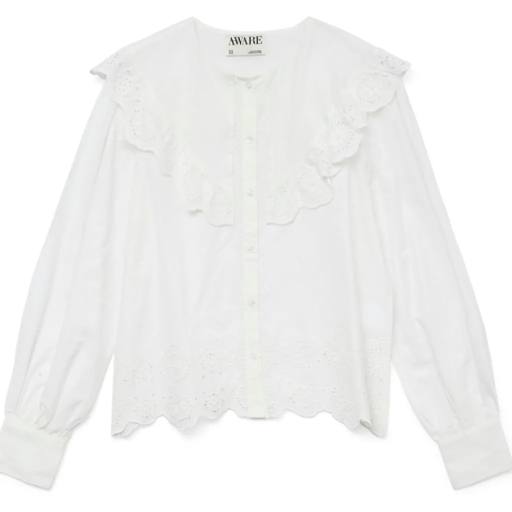 Vero Moda dame skjorte VMPAISLEY - Snow white Best