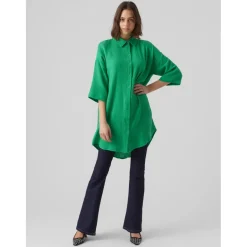 Vero Moda dame skjortekjole VmNatali - Bright Green Outlet
