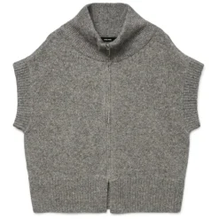 Vero Moda dame strik vest VMBANG - Medium grey melange Online