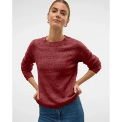 Vero Moda dame strik VMDOFFY - Syrah White Melange Outlet