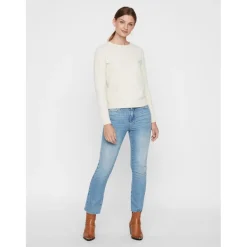 Vero Moda dame strik VMDOFFY - Birch Melange Hot