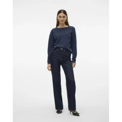 Vero Moda dame strik VMDOFFY - Navy blazer w. black melange Clearance