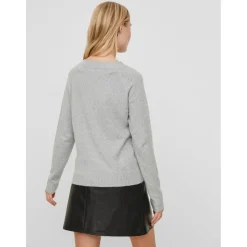 Vero Moda dame strik VMDOFFY - Light Grey Melange Best
