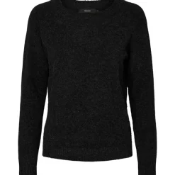 Vero Moda dame strik VMDOFFY - Black Melange Discount