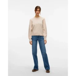 Vero Moda dame strik VMFRANCESCA - Birch Melange Best
