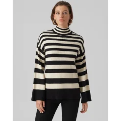 Vero Moda dame strik VMHERMOSA - Black W BIRCH