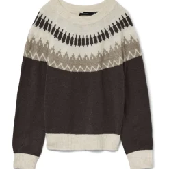 Vero Moda dame strik VMSIMONE - Chocolate Torte Detail:W. SILVER MINK + BIRCH