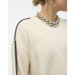 Vero Moda dame strik VMZORA - Birch W. CHOCOLATE TORTE STITCH Hot