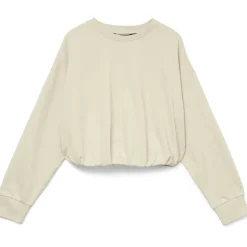 Vero Moda DAME SWEATSHIRT VMVIANA - Oatmeal Sale