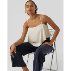 Vero Moda dame top VMELEANOR - Birch Clearance