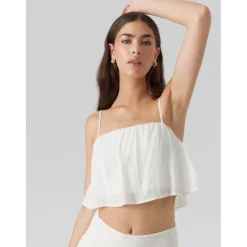 Vero Moda dame top VMFELICIA - Bright White Best