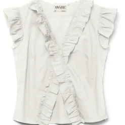 Vero Moda DAME TOP VMROXANNE - Snow white