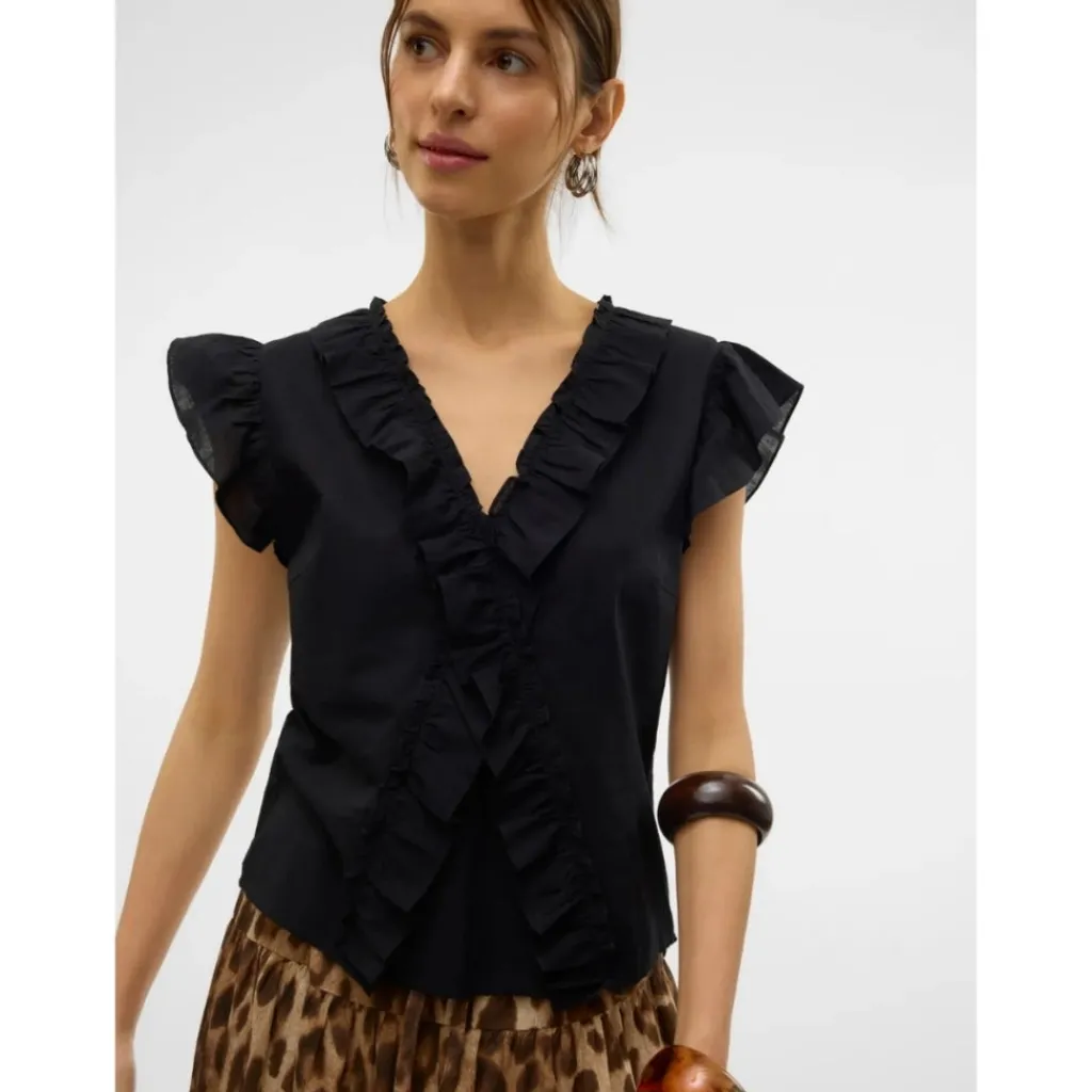 Vero Moda DAME TOP VMROXANNE - Black New