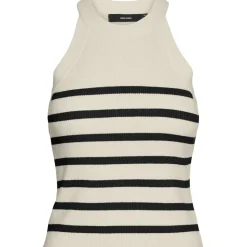 Vero Moda DAME TOP VMSABA - Birch Stripes black Sale