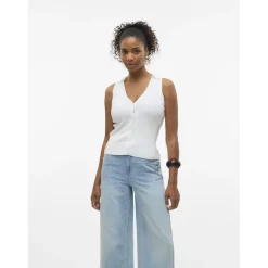 Vero Moda dame top VMWILLOW - Snow white Sale