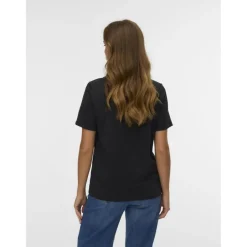 Vero Moda dame t-shirt VMPAULINA - Black Discount