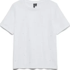 Vero Moda dame t-shirt VMPAULINA - Bright White Online