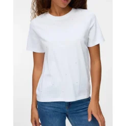 Vero Moda dame t-shirt VMPAULINA - Bright White Online