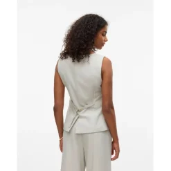 Vero Moda DAME VEST VMMIKELA - Birch Melange Discount