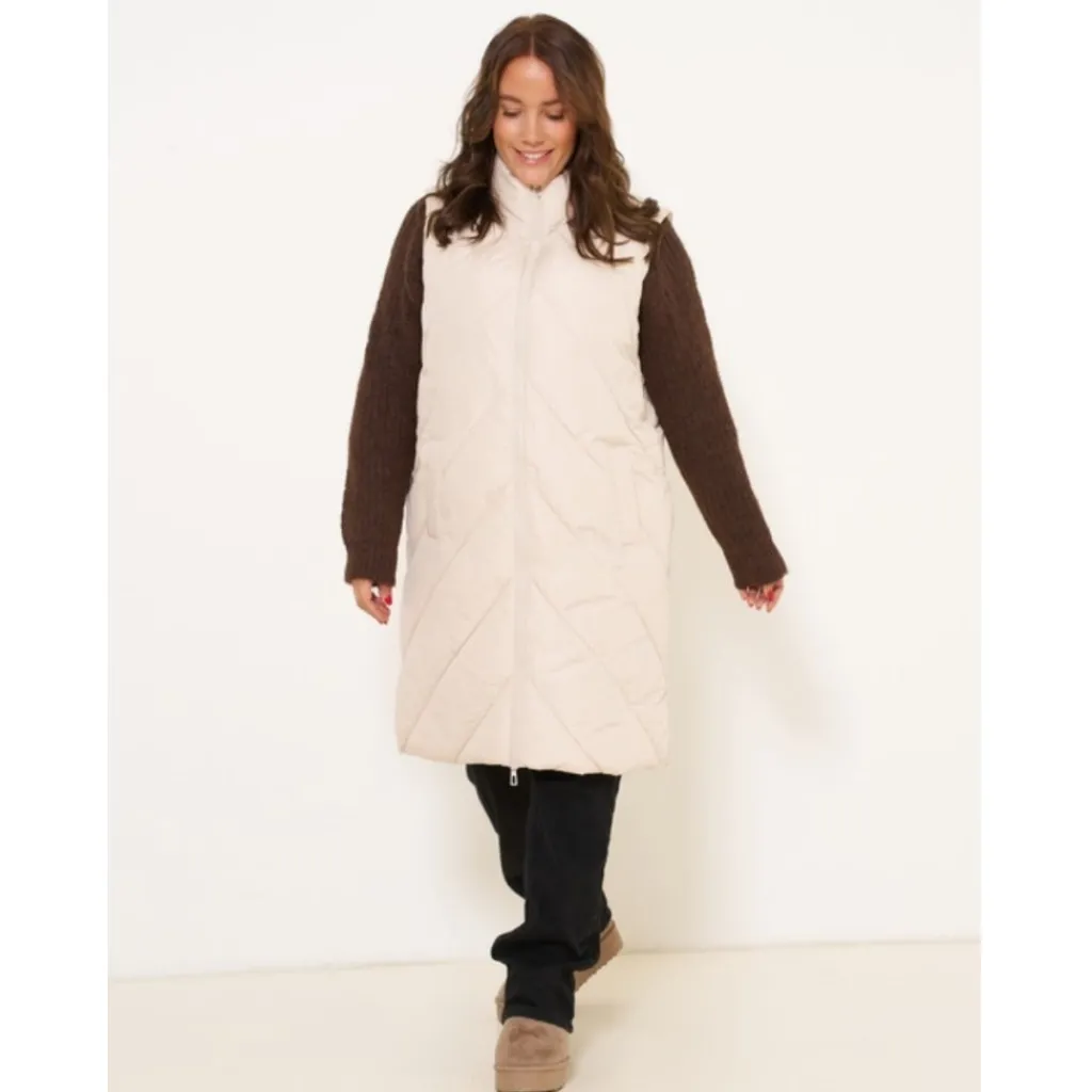 Vero Moda dame vest VMMILLAS - Oatmeal Discount