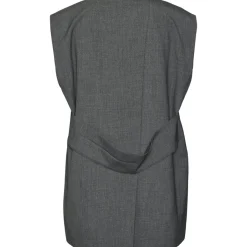 Vero Moda dame vest VMOKAVA - Dark grey melange Clearance