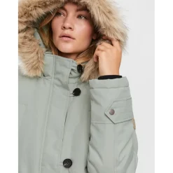 Vero Moda dame vinterjakke VMEXCURSIONEXPEDITION - Mineral Gray Clearance
