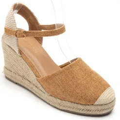 SHOES Vicca Dame plateau sandal 5982 - Camel Sale