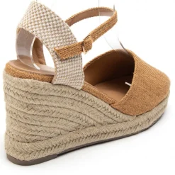 SHOES Vicca Dame plateau sandal 5982 - Camel Sale