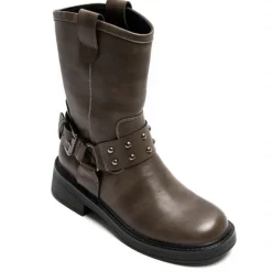 SHOES Victoire dame støvler 7297 - Kaki Online