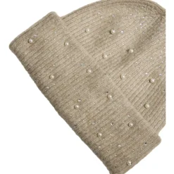 VILA dame Beanie hue VISUMM - Natural MELANGE Outlet