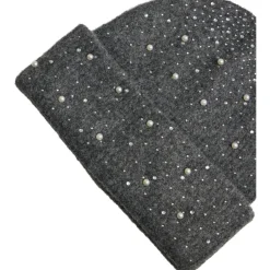 VILA dame Beanie hue VISUMM - Dark grey melange Best