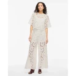 VILA DAME BUKSER VIHYLDE - Cloud Dancer Best