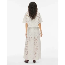 VILA DAME BUKSER VIHYLDE - Cloud Dancer Best