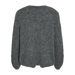 VILA dame cardigan VIBOWS - Medium grey melange Discount