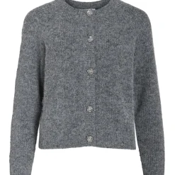 VILA Dame Cardigan VICHEENA - Medium grey melange