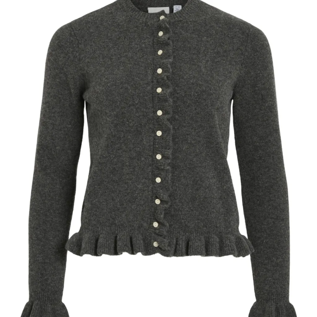 VILA Dame Cardigan VIJacia - Medium grey melange New