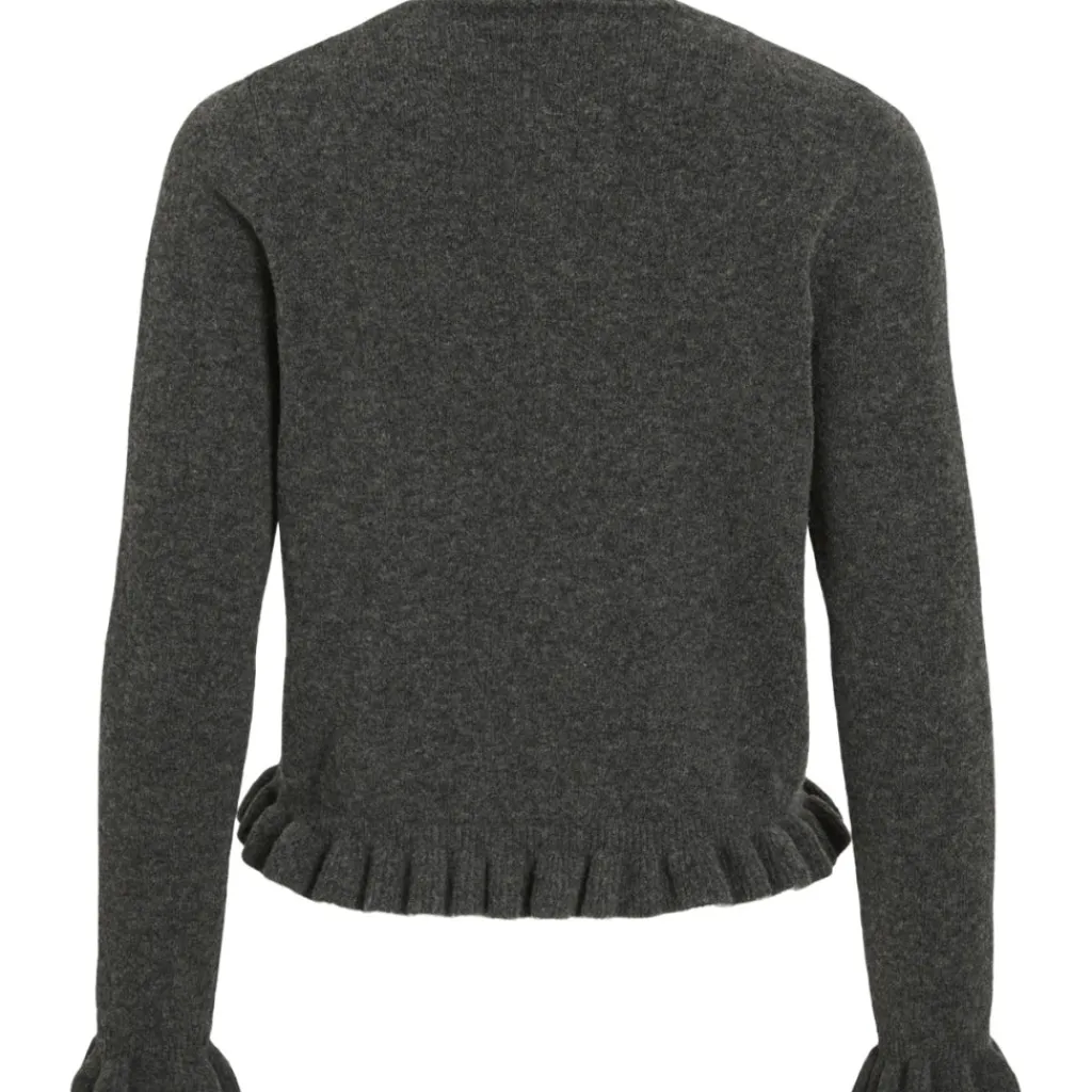 VILA Dame Cardigan VIJacia - Medium grey melange New