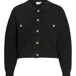 VILA dame cardigan VIJULISA - Black Beauty Hot